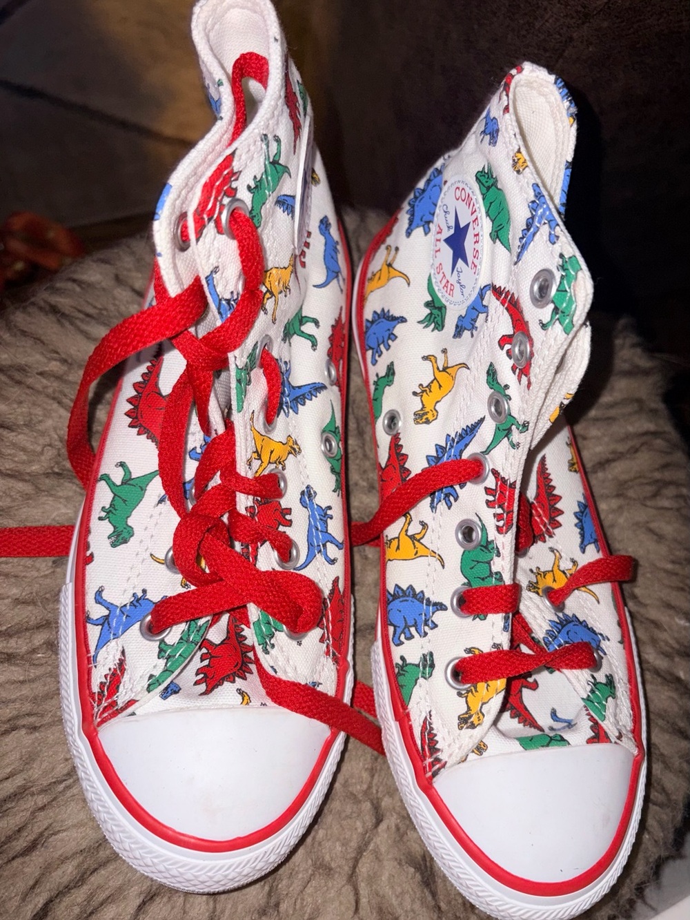 NEW Converse Chuck Taylor All Star Dinosaur High Tops Youth 2.5